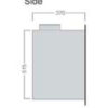 Porto 400 side dimensions image