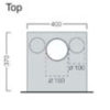 Porto 400 top dimensions image